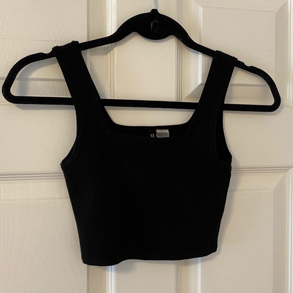 BLACK CROP TOP H&M - Picture 2 of 5